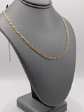 Cadena de eslabones tipo 'Curb' de 14K en oro amarillo