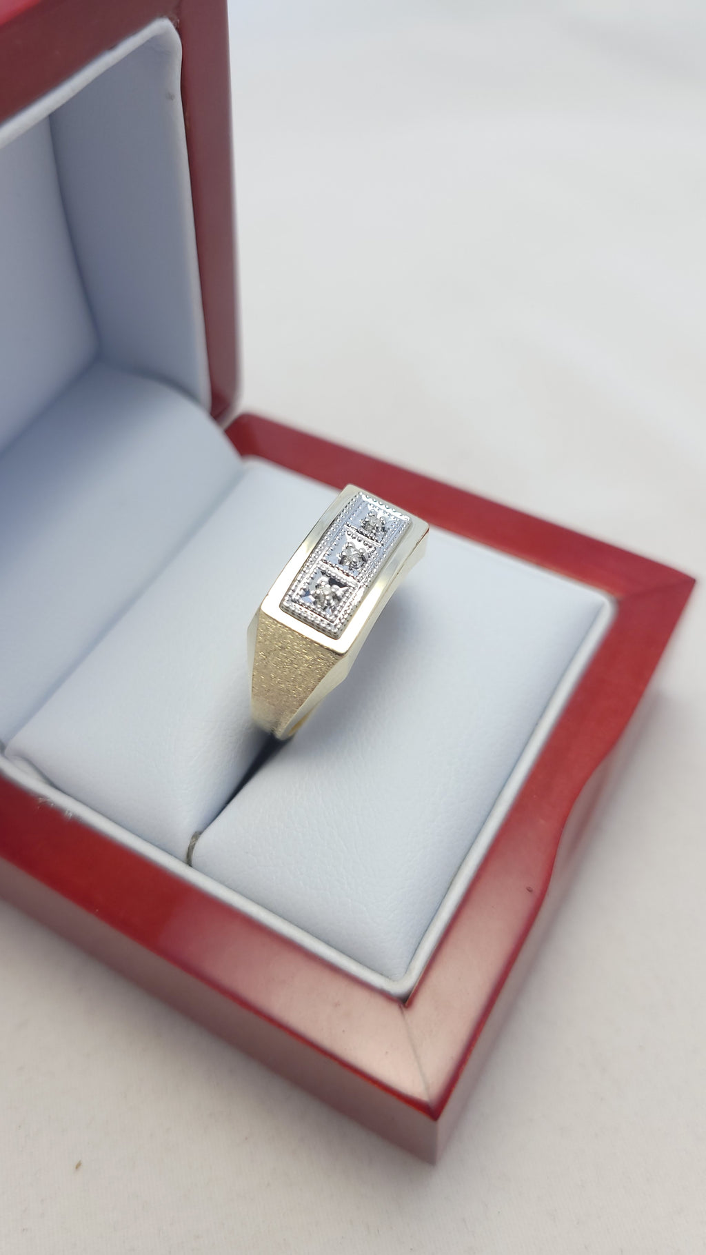 10K YG Men's Diamond Ring