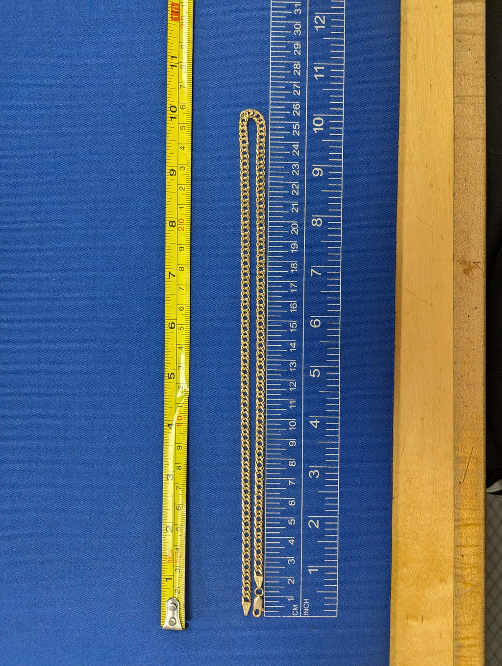 Cadena doble de oro amarillo de 14K
