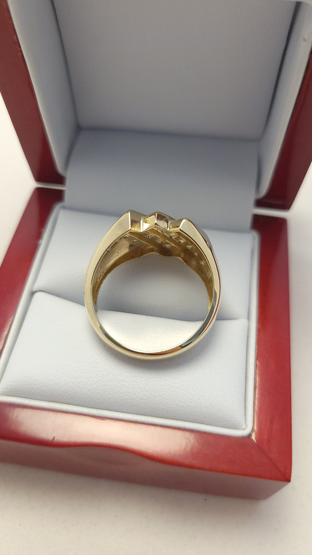 10K YG Men's Diamond Ring