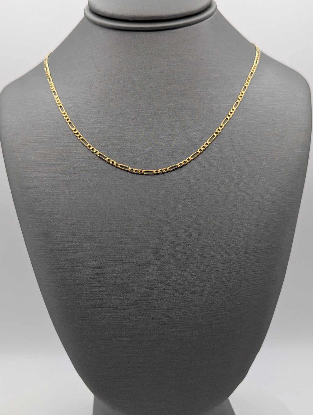 Cadena Fígaro de oro amarillo de 14K