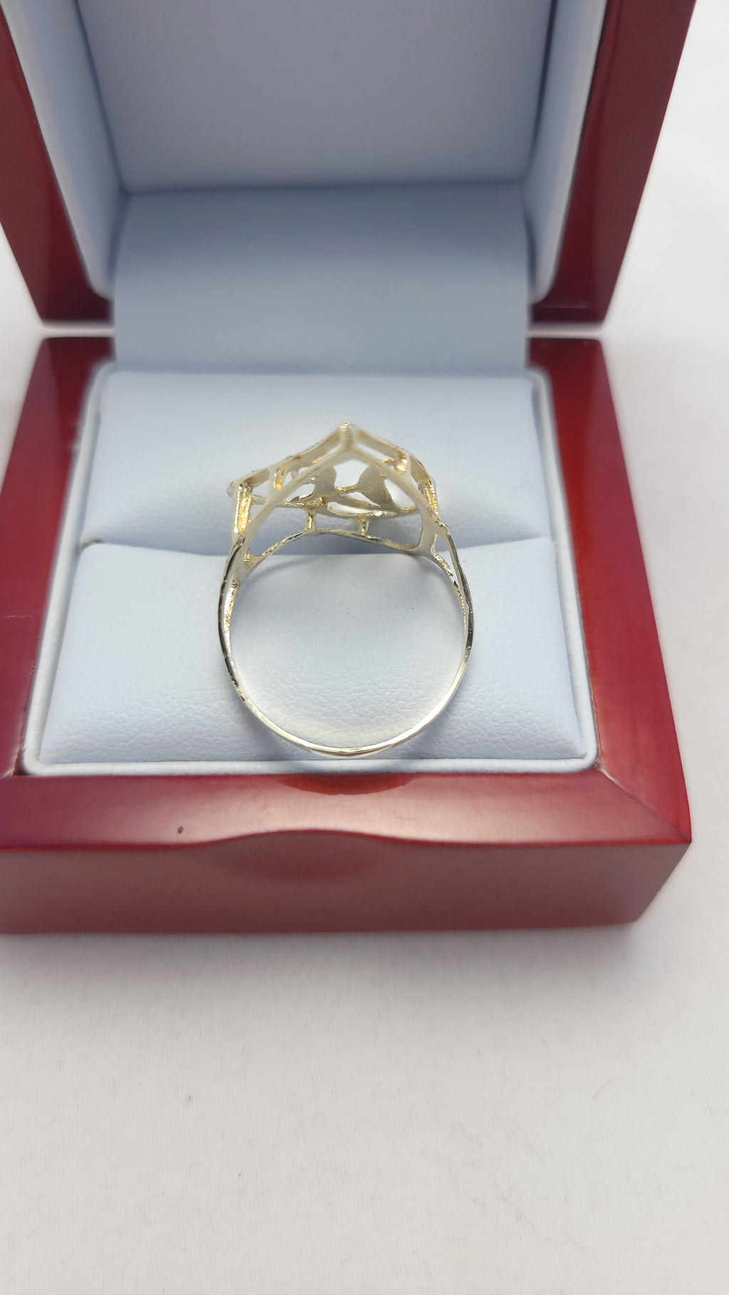 10K YG Letter "A" Ring