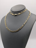 Cadena Fígaro de oro amarillo de 14K