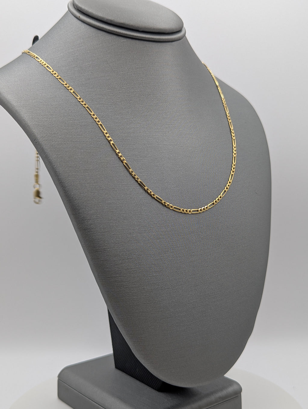 Cadena Fígaro de oro amarillo de 14K