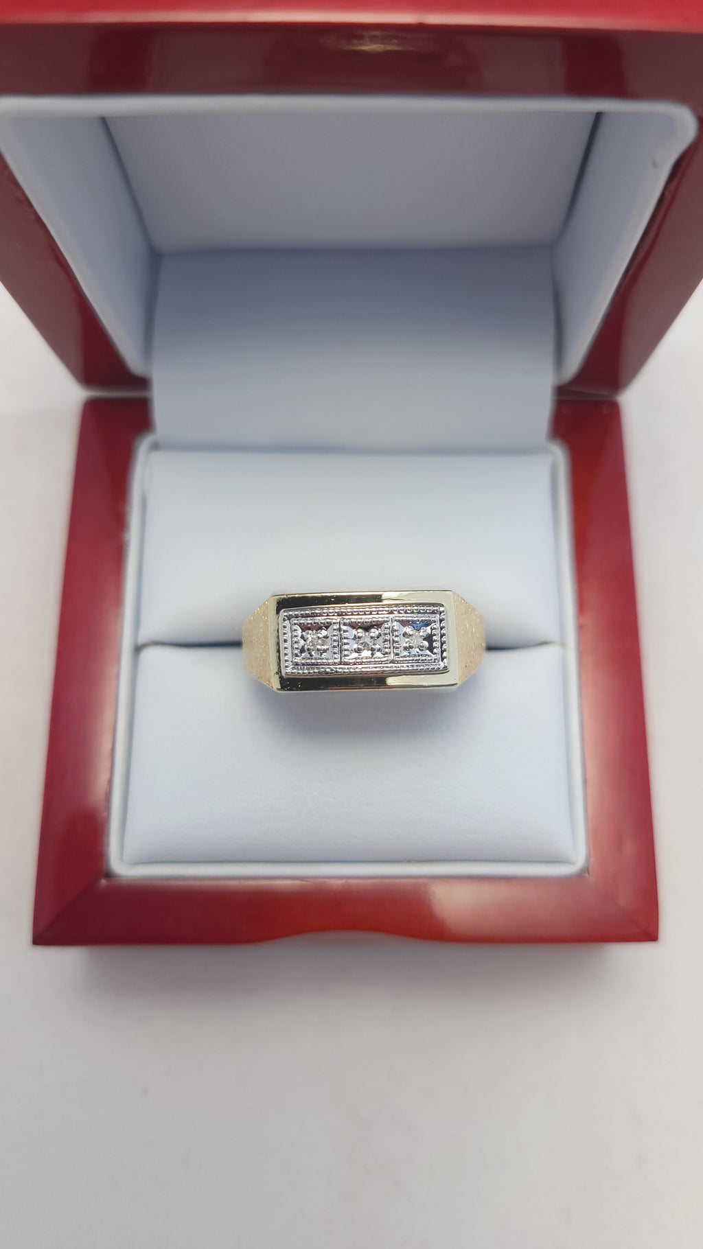 10K YG Men's Diamond Ring