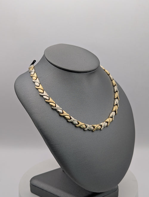 10K YG XO Necklace