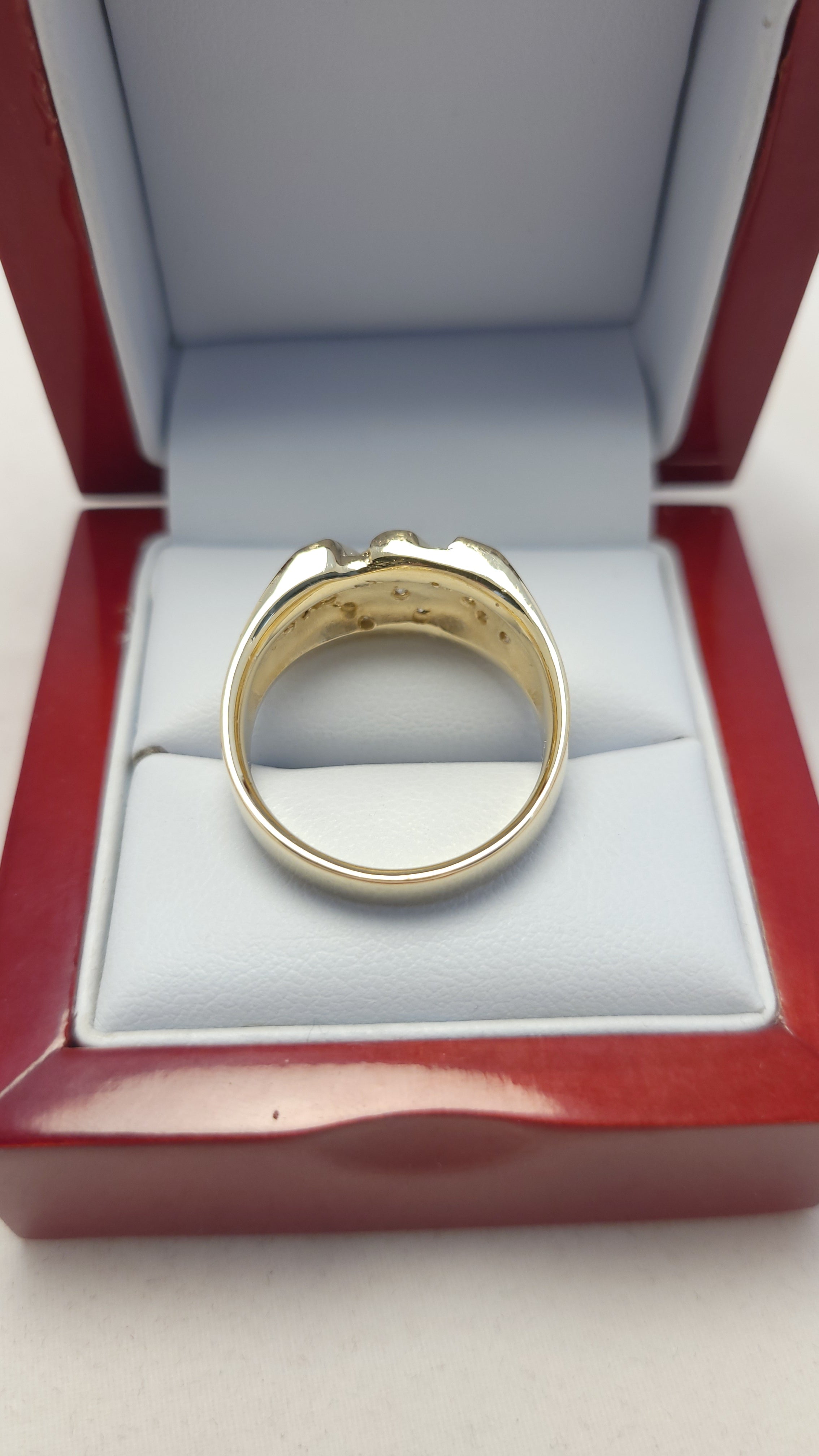 ANILLO DE DIAMANTES DE ORO AMARILLO DE 14K