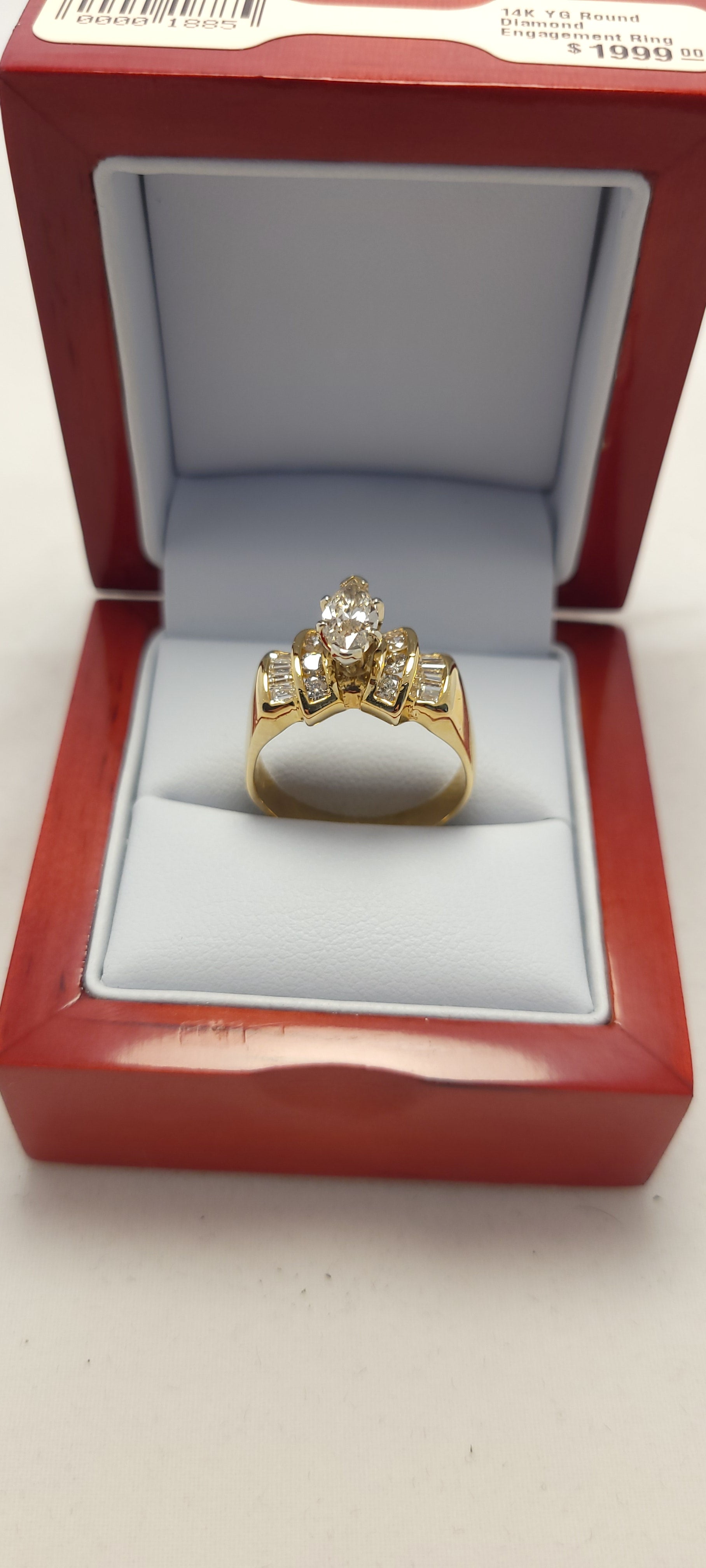14K YG Diamond Ring