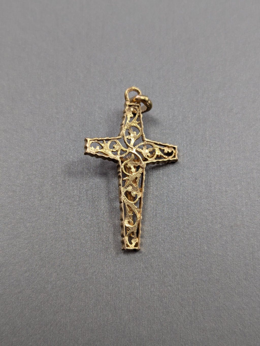 Colgante Crucifijo Oro Amarillo 14K