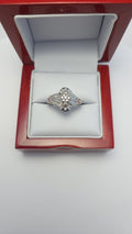 10K WG Diamond Cluster Ring