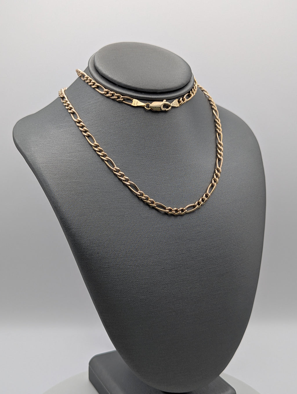 Cadena Fígaro Hueca de Oro Amarillo de 14K
