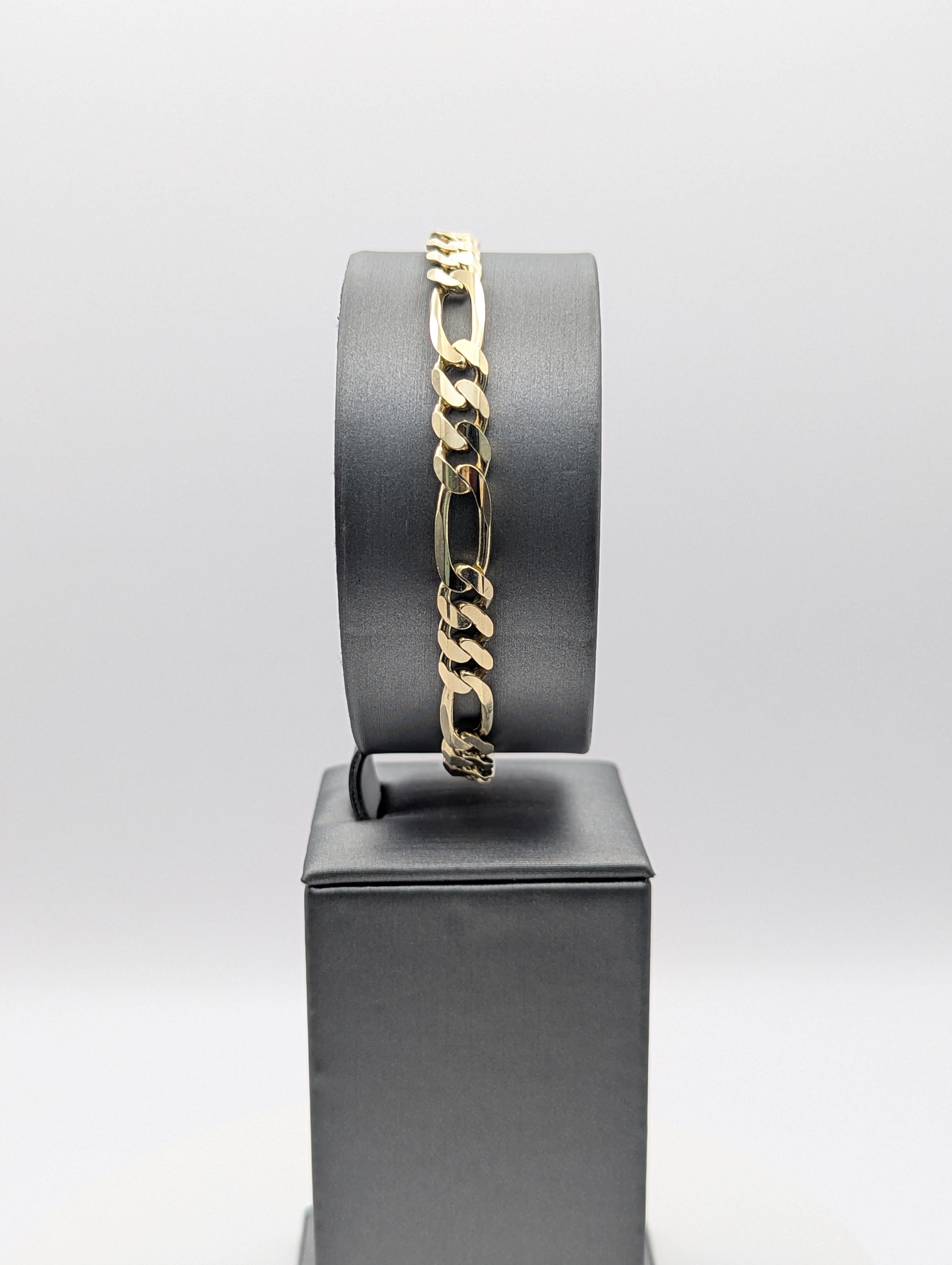 14K YG Figaro Bracelet