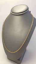 Collar de eslabones con cuentas de oro amarillo de 14K