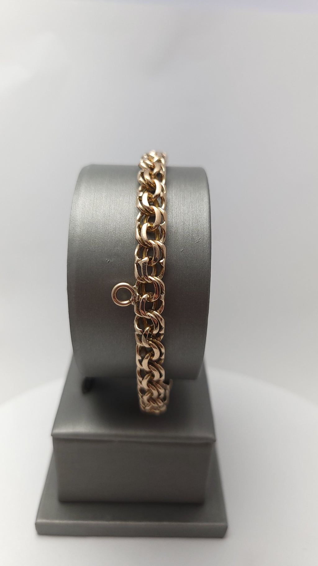 Pulsera de oro rosa de 10K