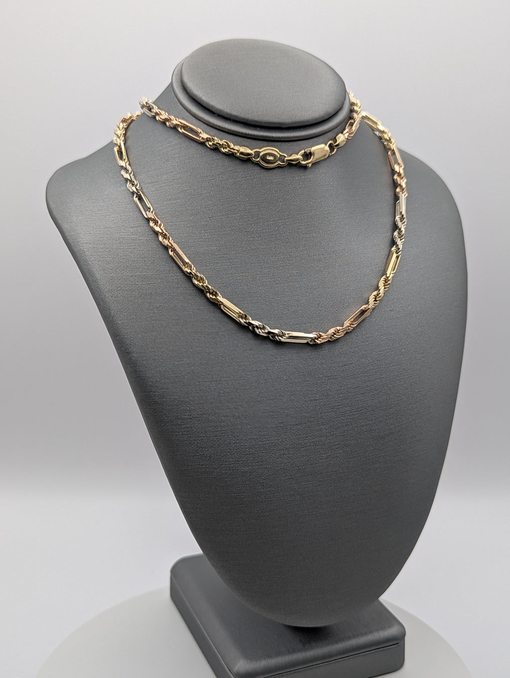 Cuerda Fígaro Tricolor de 14K
