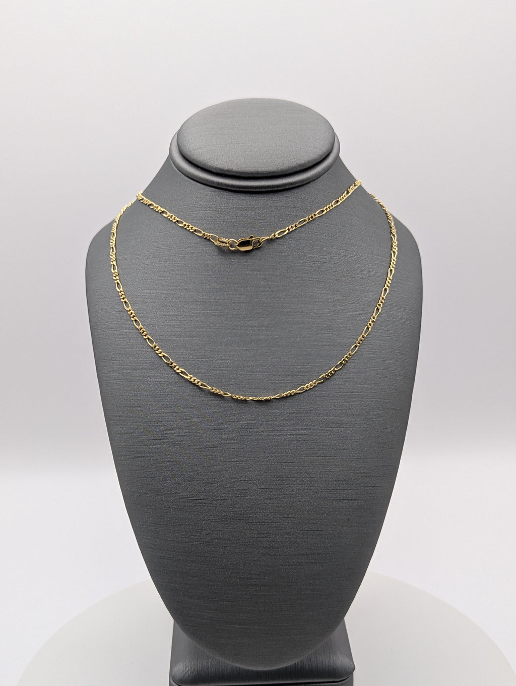 Cadena Fígaro de oro amarillo de 14K