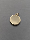 Colgante de Guadalupe en Oro Amarillo/Rosado de 14K con Circonitas Cúbicas