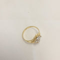 Anillo antiguo de fantasía de oro amarillo de 14 quilates
