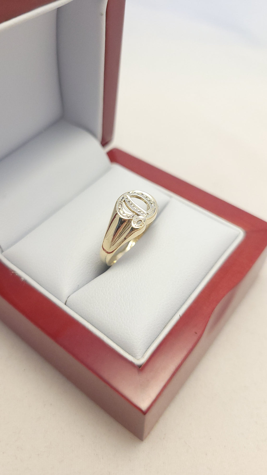 10K YG Letter "D" Ring