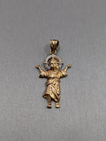 Colgante Divino Niño bicolor de 14K
