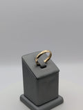 Alianza de boda de oro amarillo de 14K