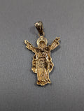Colgante de Jesús con brazos abiertos de dos tonos de oro de 14K