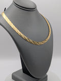 Collar de espiga fantasía en oro amarillo de 14 quilates