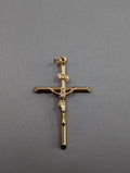 Colgante Crucifijo de Oro Amarillo de 14K