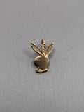 Colgante de Conejito Playboy de Oro Amarillo de 14K