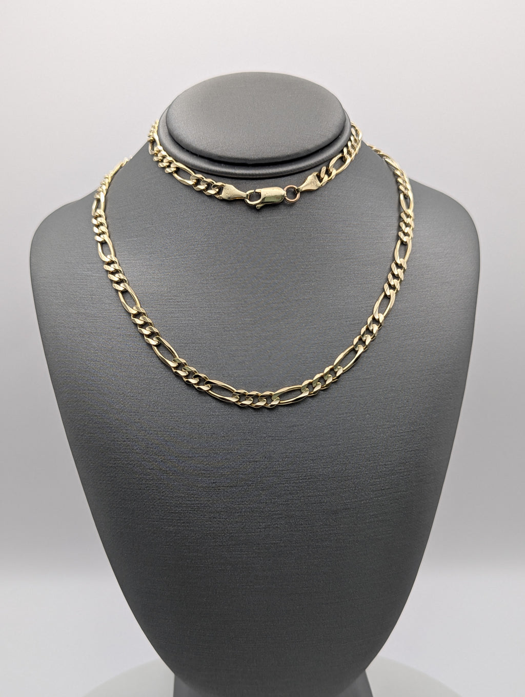 Cadena Fígaro de oro amarillo de 14K