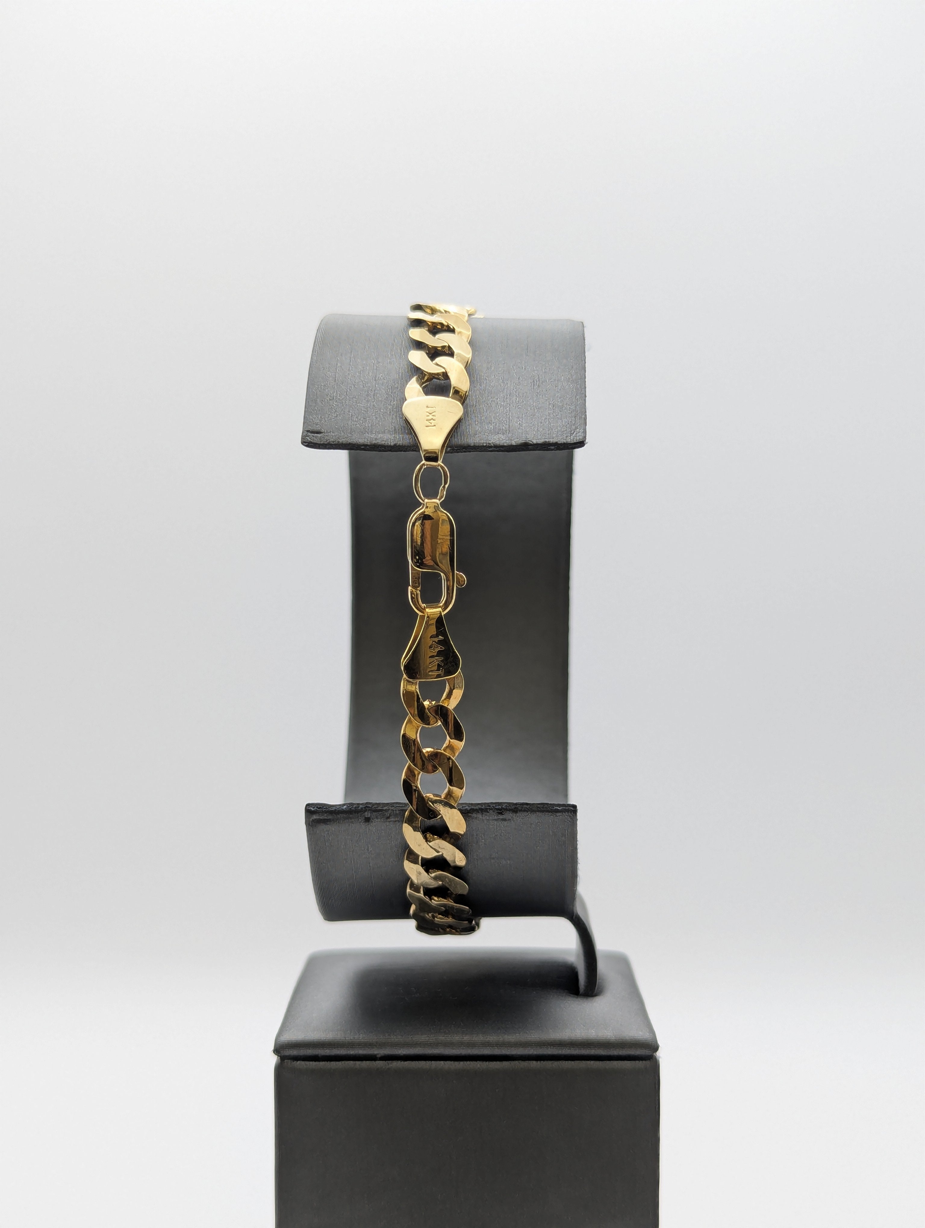 14K YG Curb Bracelet