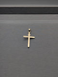 Colgante de Crucifijo de Oro Amarillo/Blanco de 14K