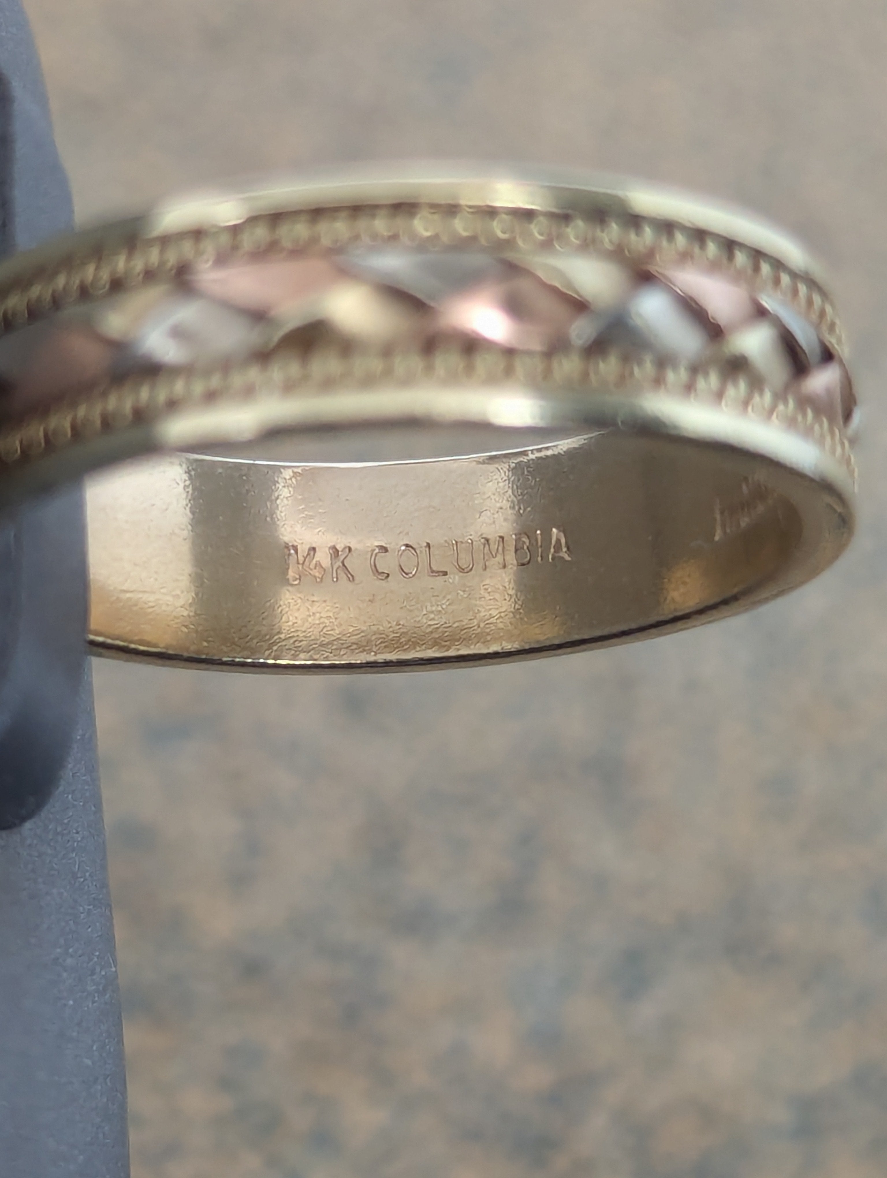 Alianza de boda de 14K