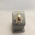 14K Tri-Color Tortoise Ring