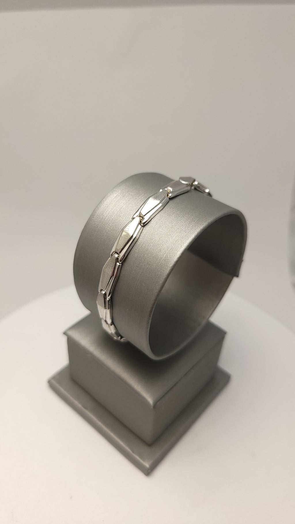 Pulsera de oro blanco de 14K para mujer