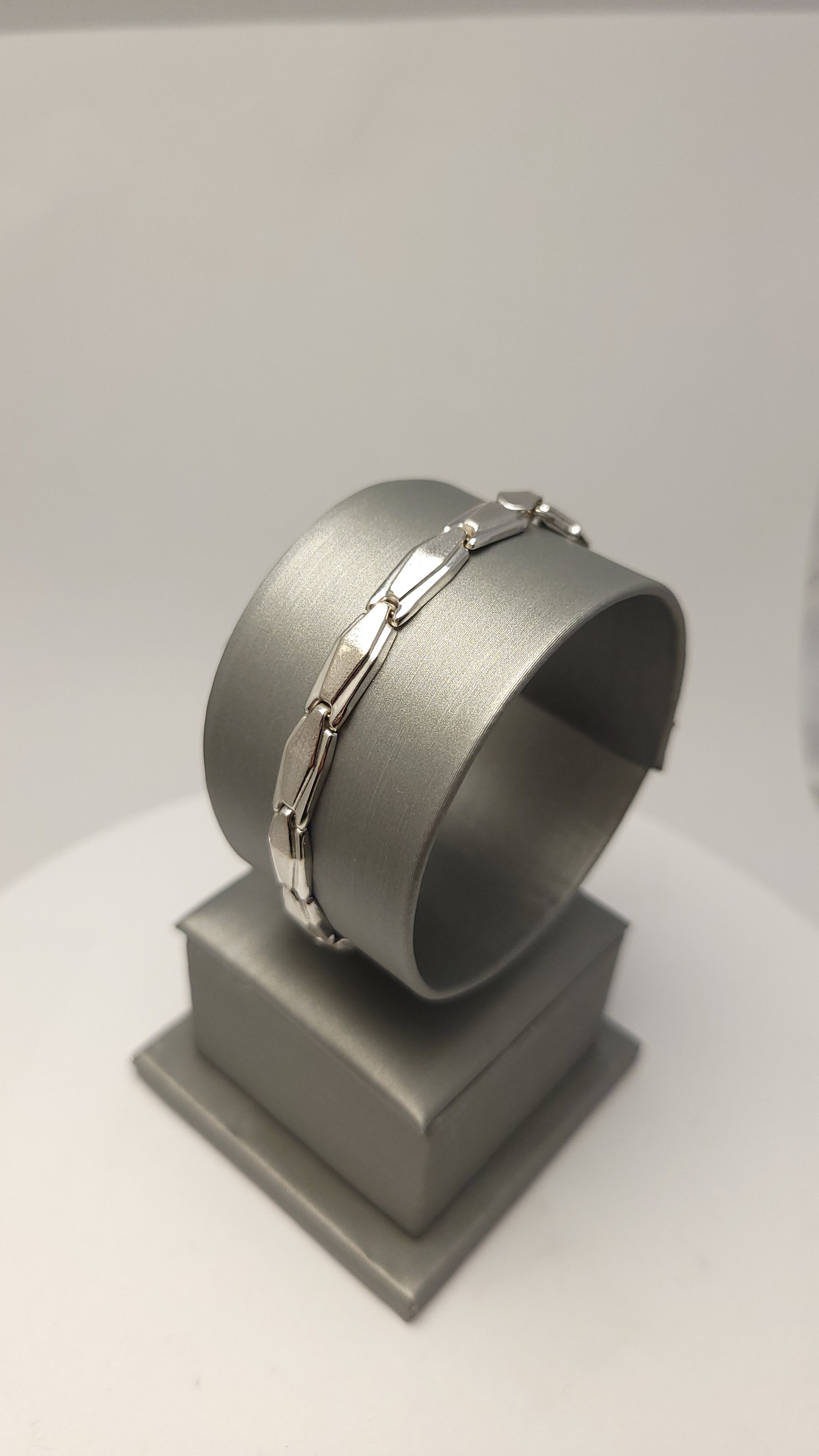 Pulsera de oro blanco de 14K para mujer