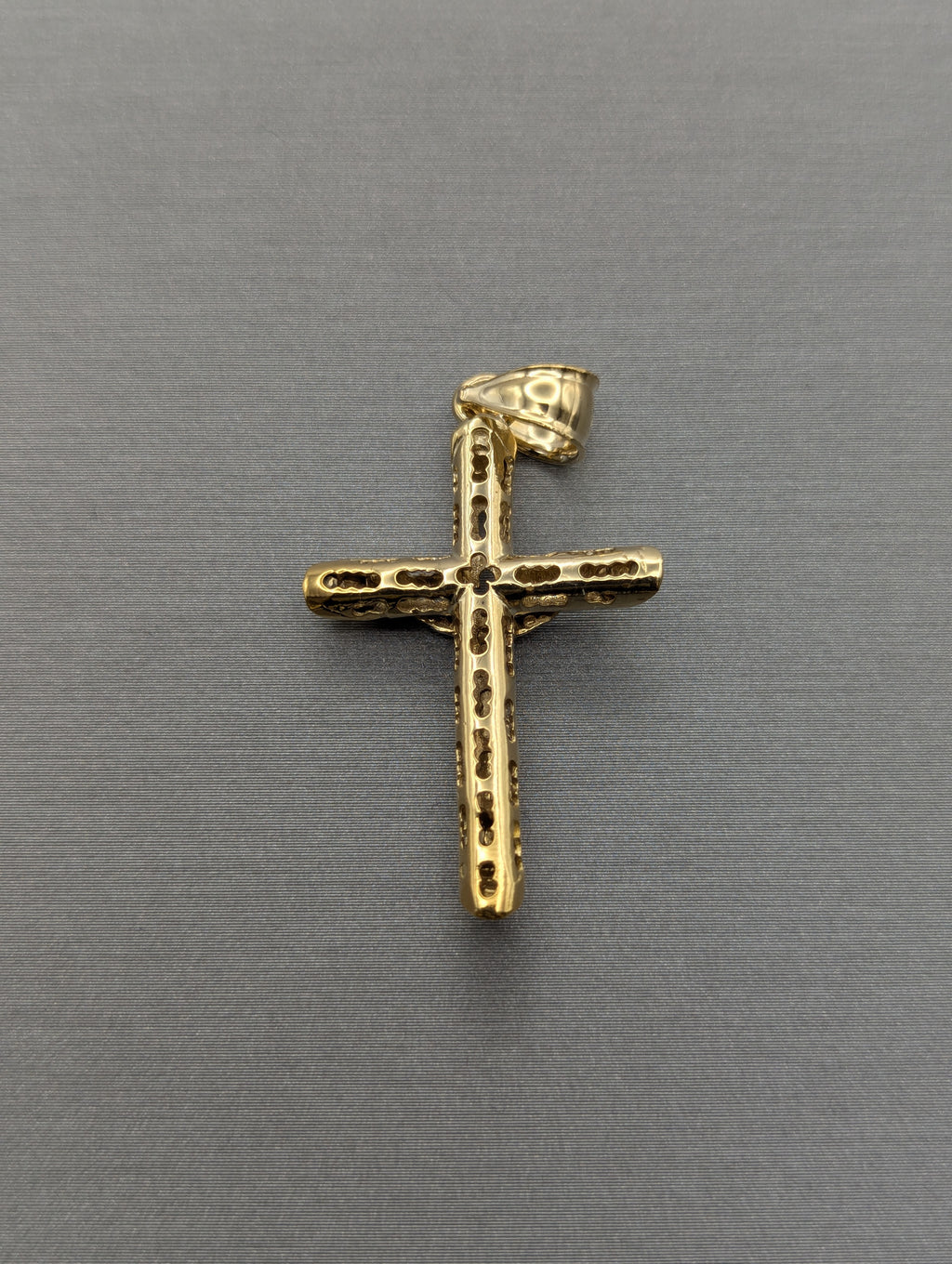 Colgante Crucifijo Oro 14K AM/BL