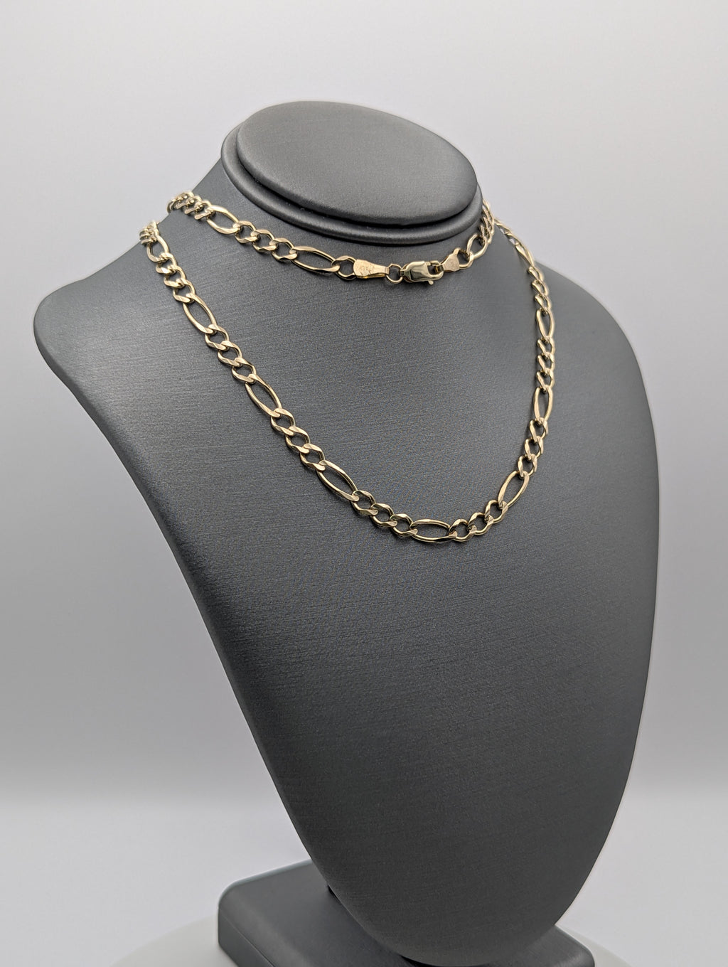 Cadena Fígaro de oro amarillo de 14K