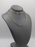 Cadena Fígaro de oro amarillo de 14K