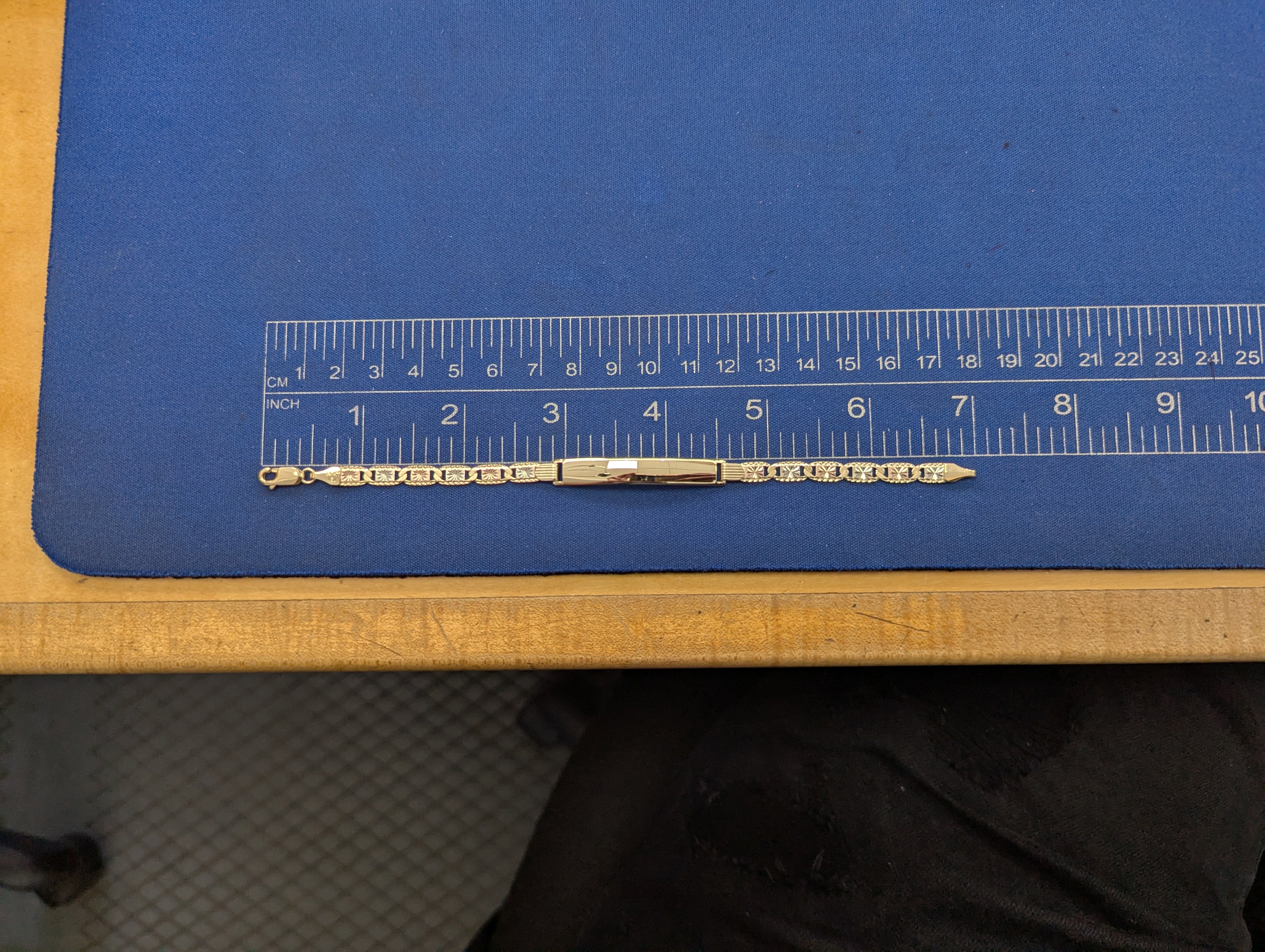 14K YG Engraveable Bracelet