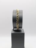 Pulsera eslabón cubano de oro amarillo de 14K