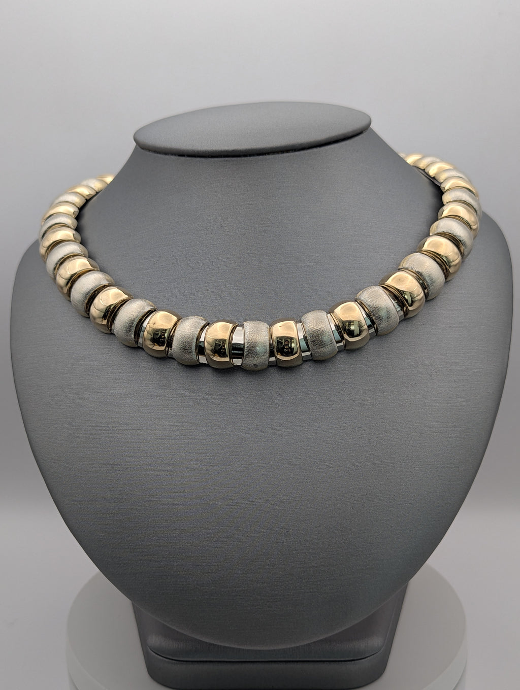 Collar milpiés bicolor de 14K
