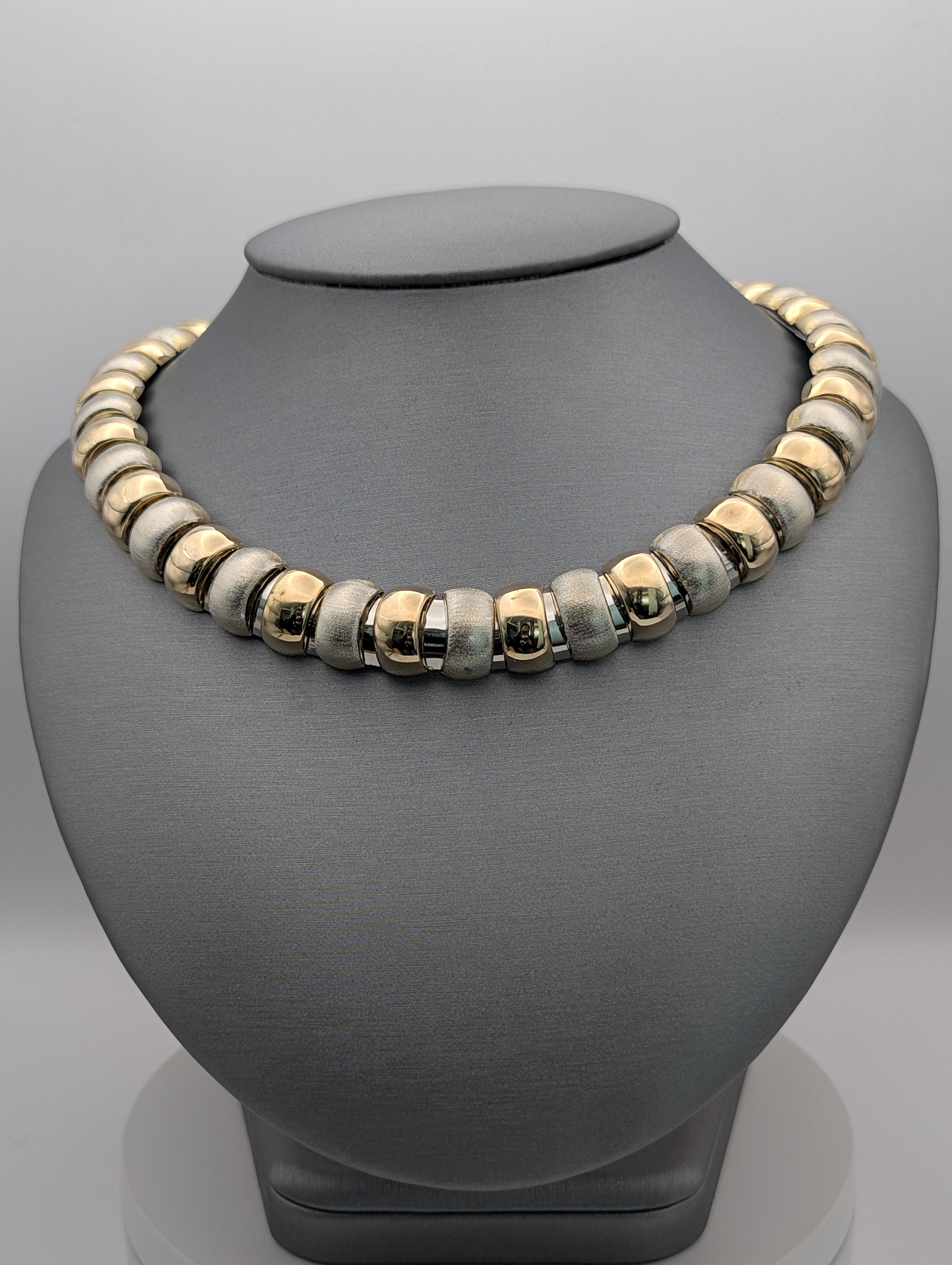 Collar milpiés bicolor de 14K