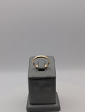 Alianza de boda de oro amarillo de 14K