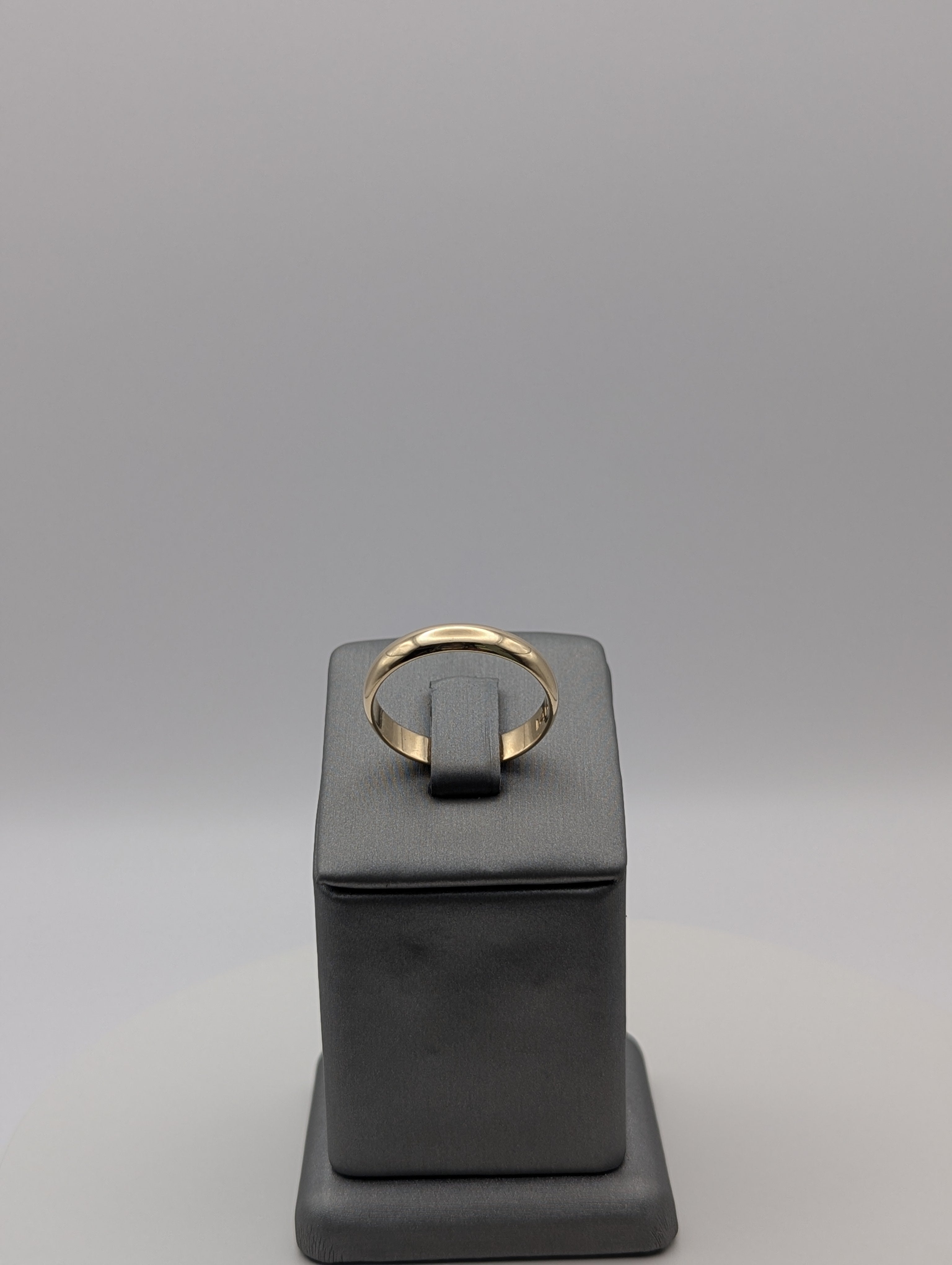 Alianza de boda de oro amarillo de 14K