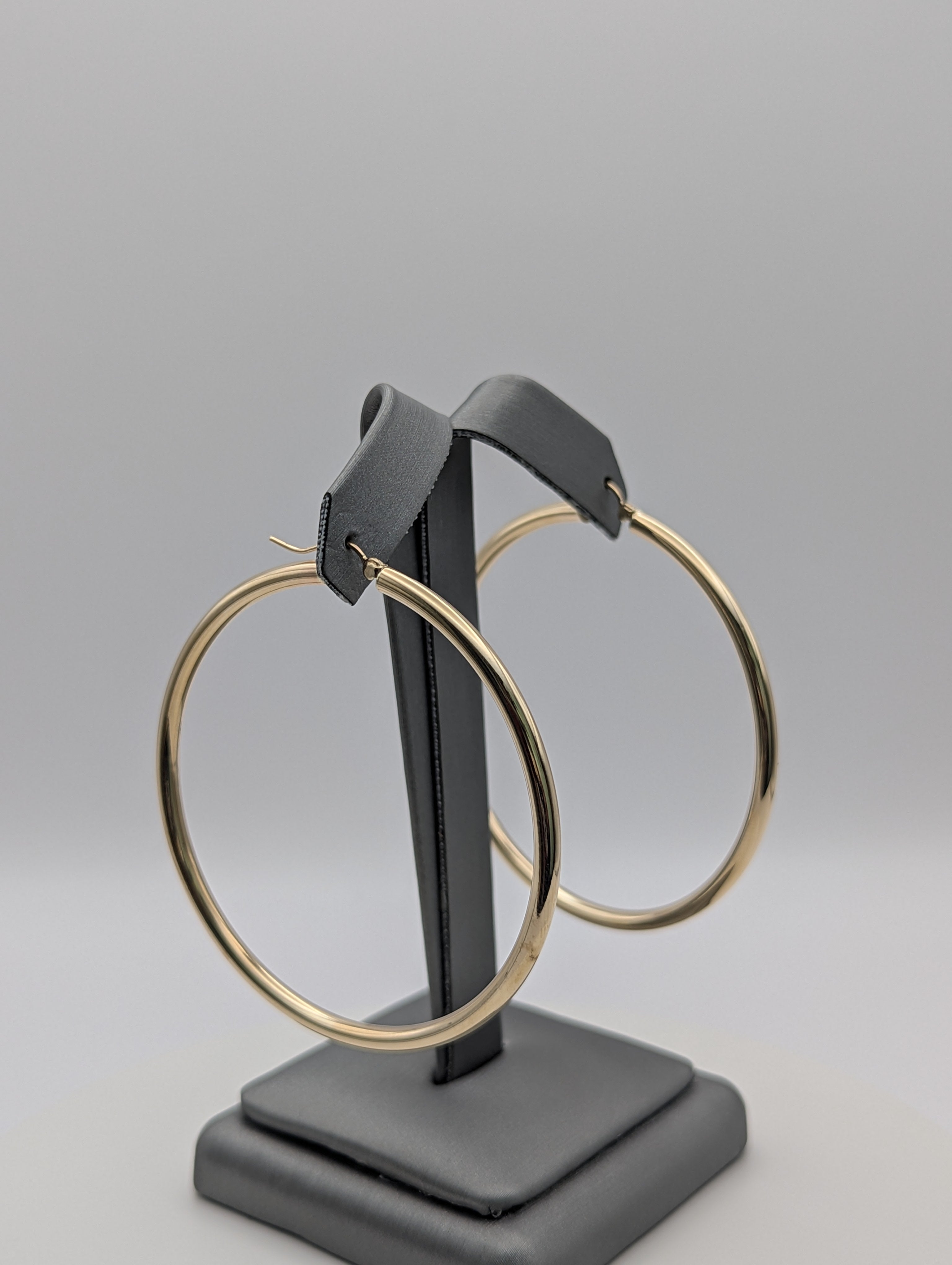 14K YG Hoop Earrings