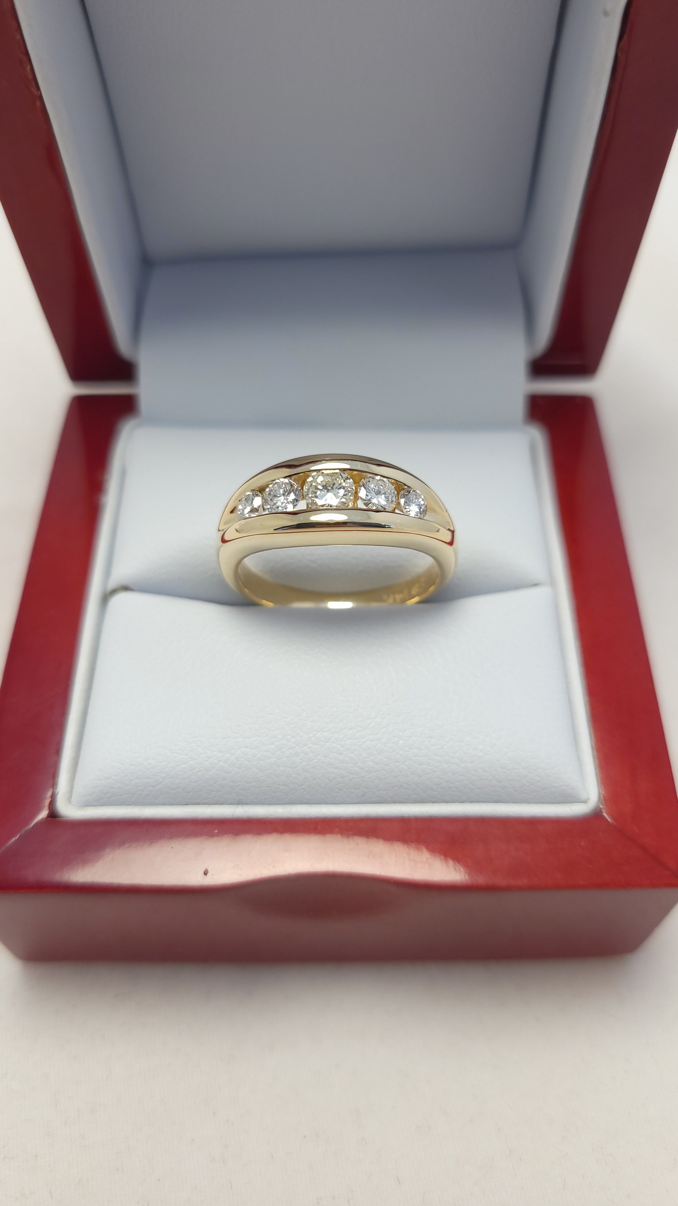 14K YG Men's Diamond Ring