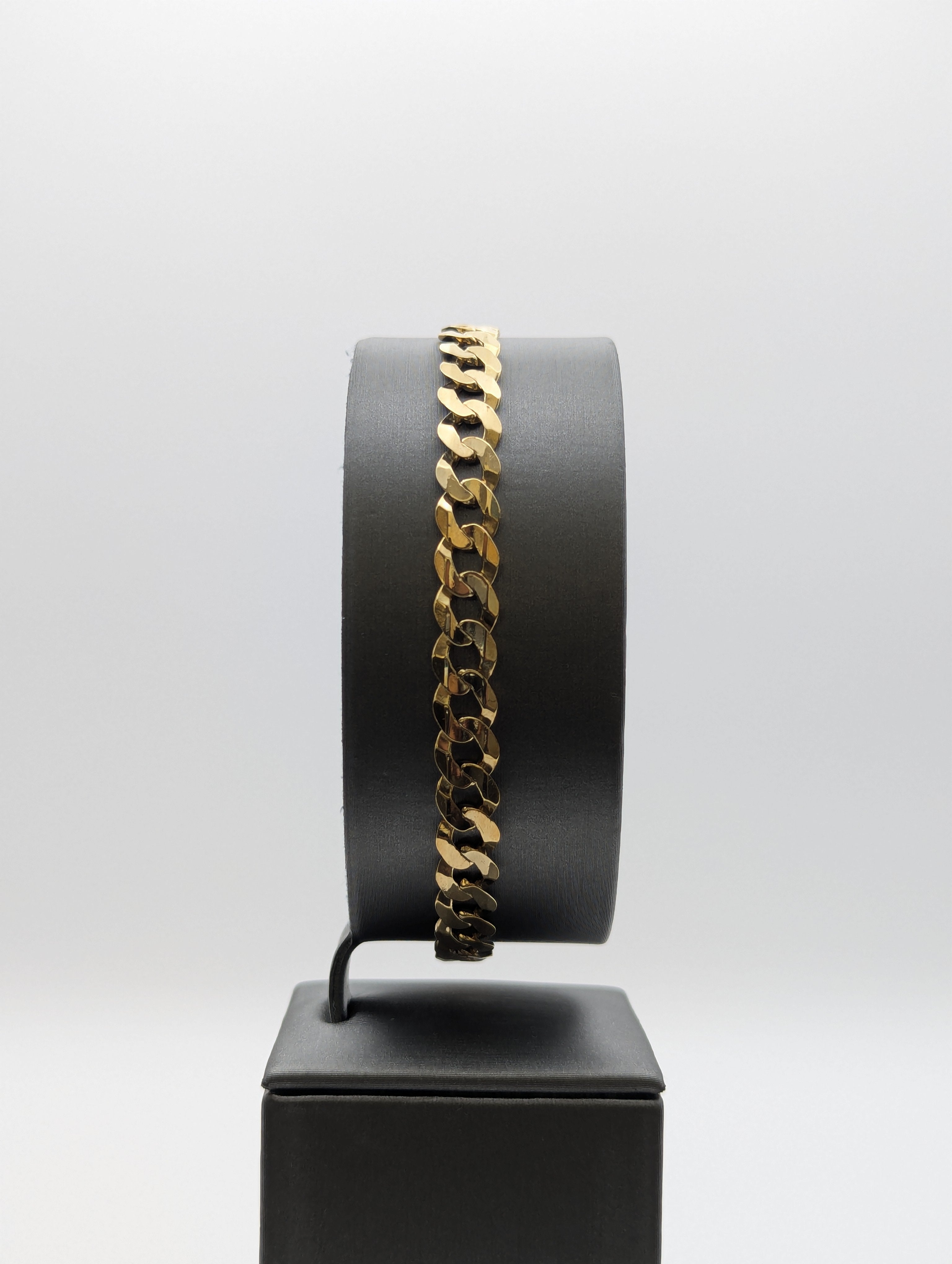 14K YG Curb Bracelet