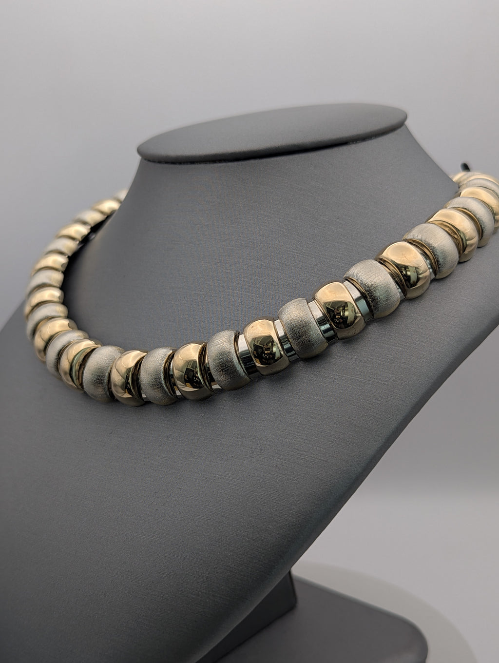 Collar milpiés bicolor de 14K