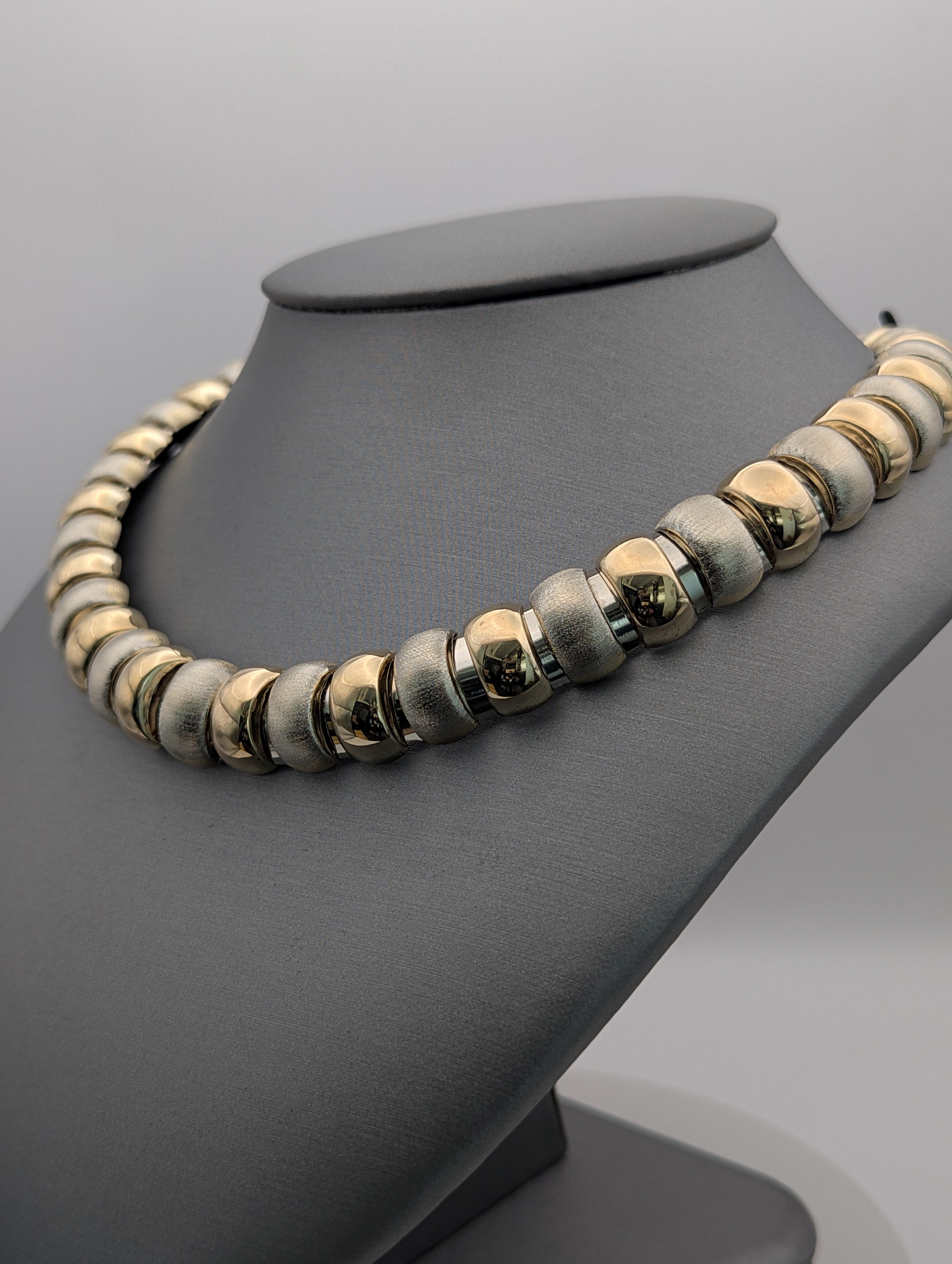 Collar milpiés bicolor de 14K